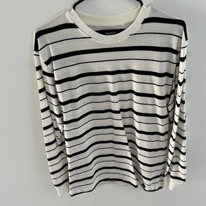 Pull and bear long sleeve striped t shirt